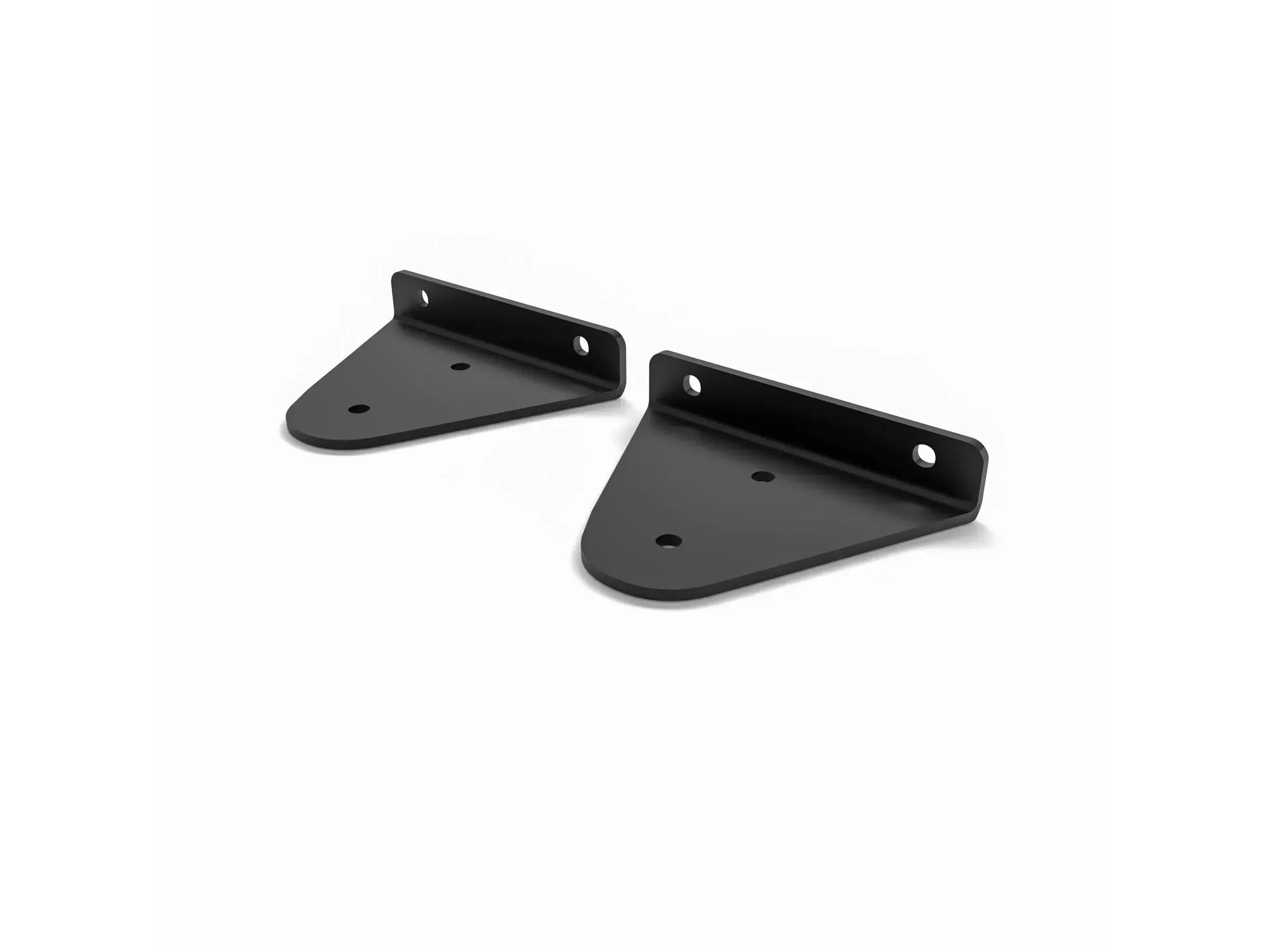 HEVVA Regalhalter STOLBERG 8 cm 2er Set Schwarz Wandregal