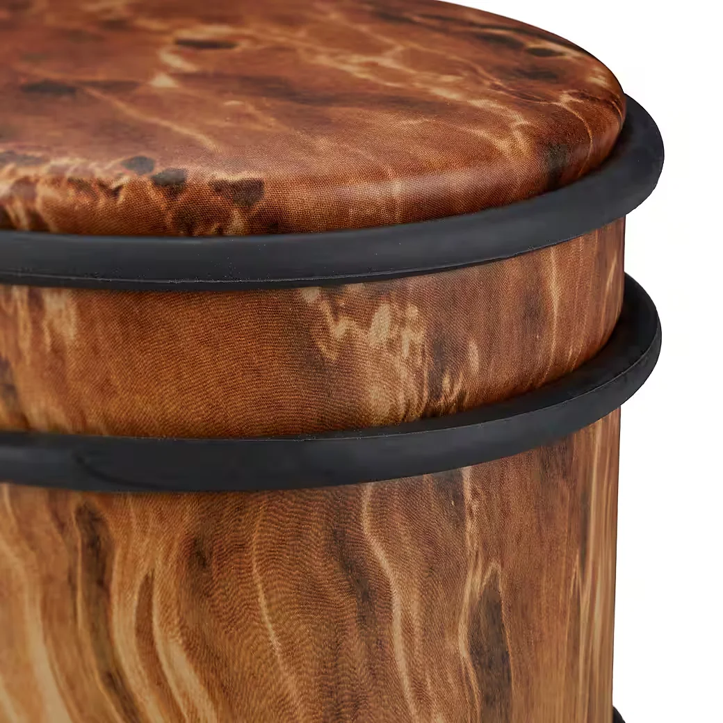 Relaxdays Türstopper 2er Set Holzoptik dunkelbraun