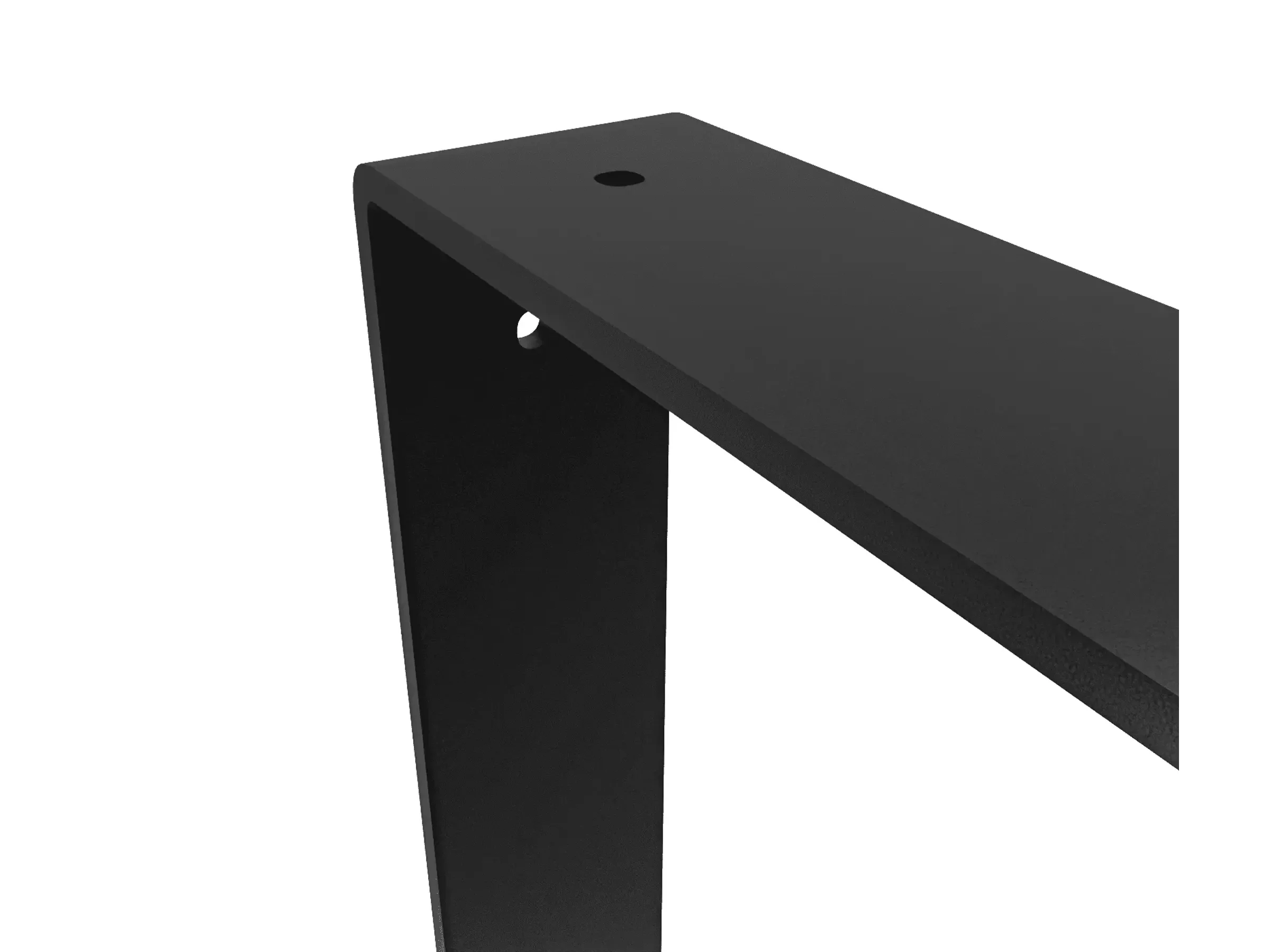 HEVVA Regalhalterung HARTENBERG doppelt 25 cm Tiefe 2er Set schwarz