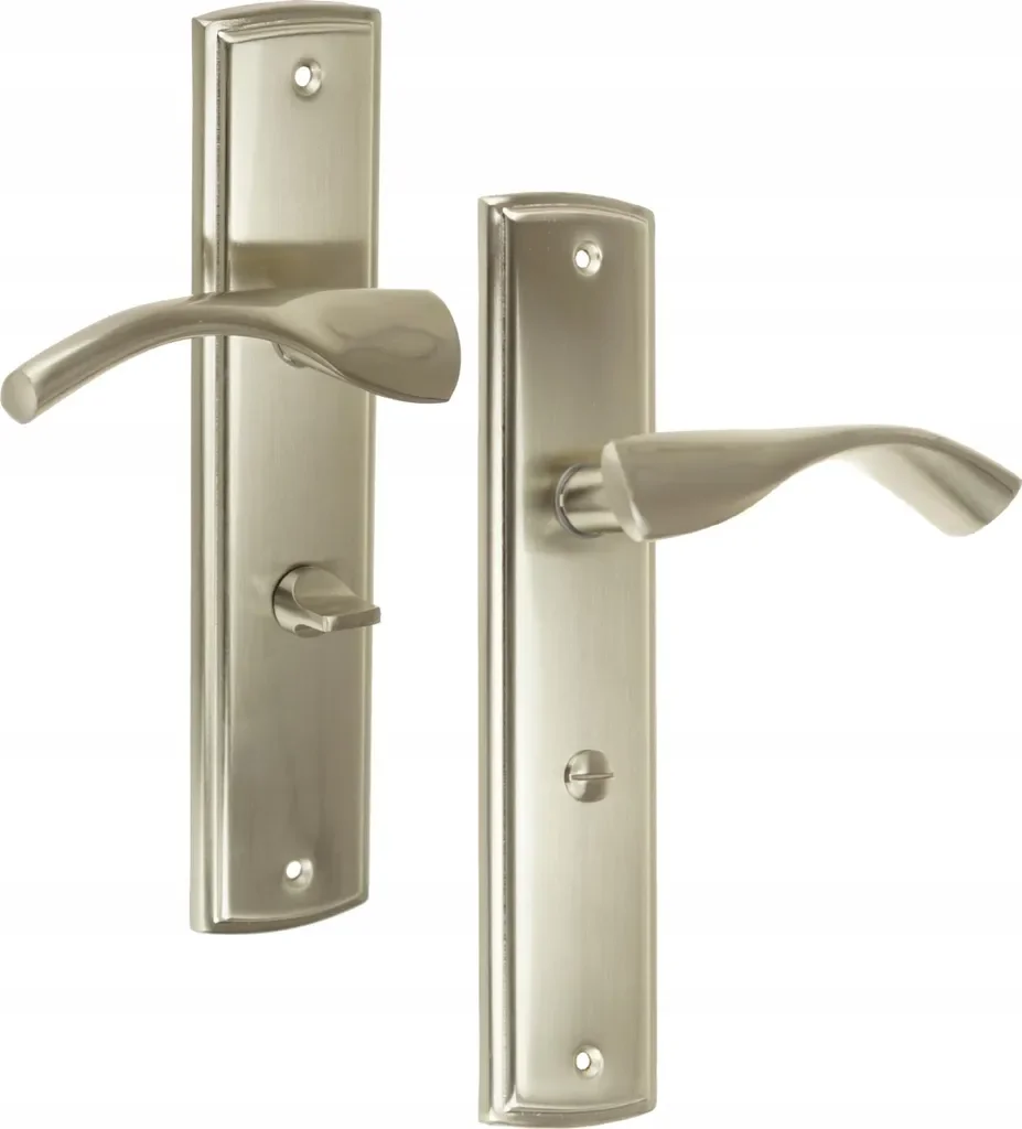 FEINZ Türdrücker Türbeschlag 90 WC Nickel satiniert universell