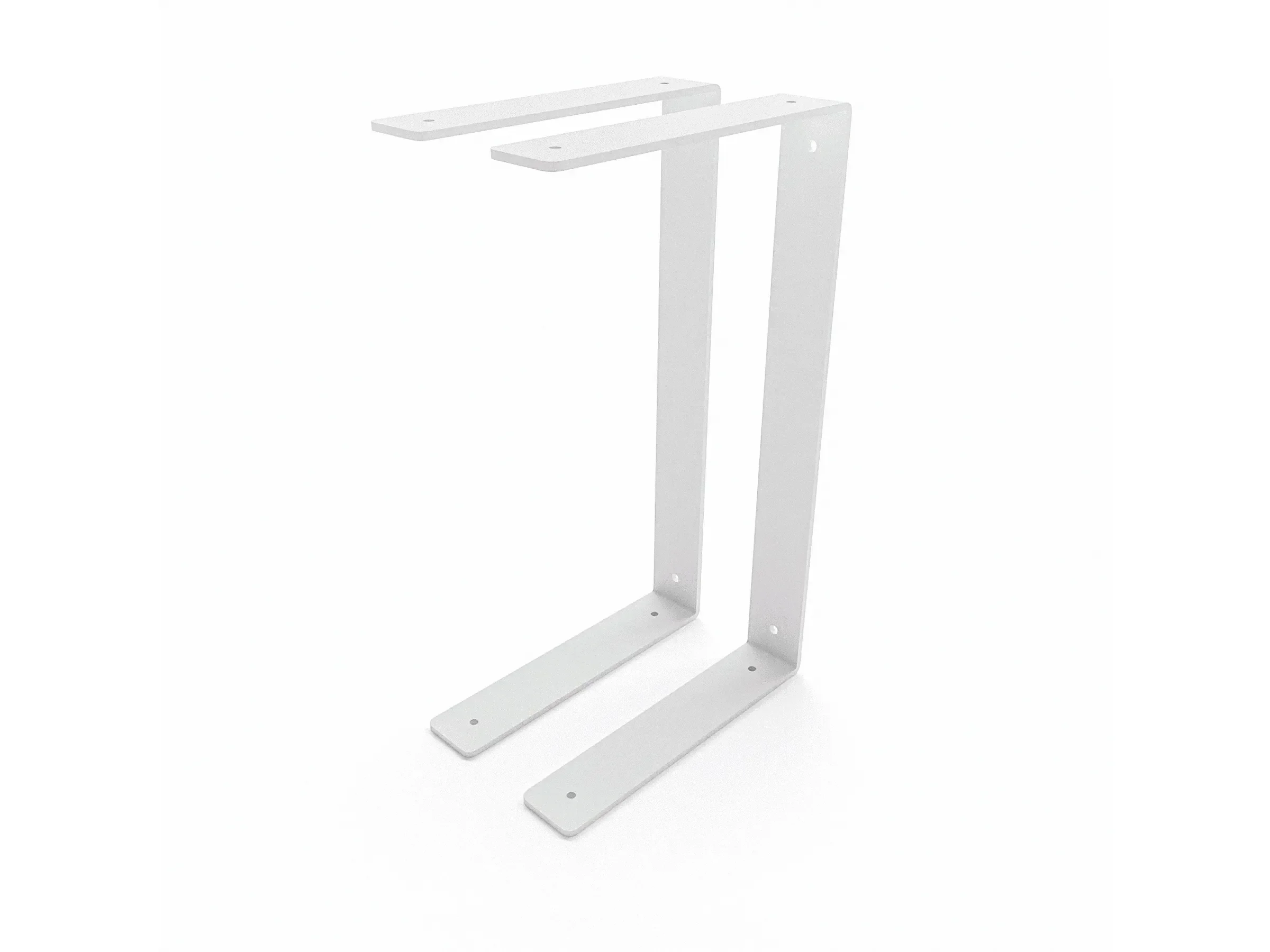 HEVVA Regalhalterung HARTENBERG doppelt 20 cm Tiefe 2er Set Weiß