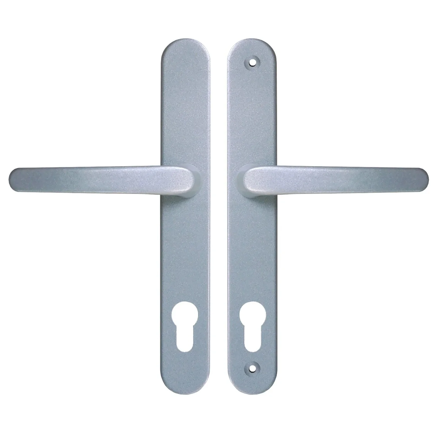 RORO Drückergarnitur Typ C Aluminium PZ 72 mm silber