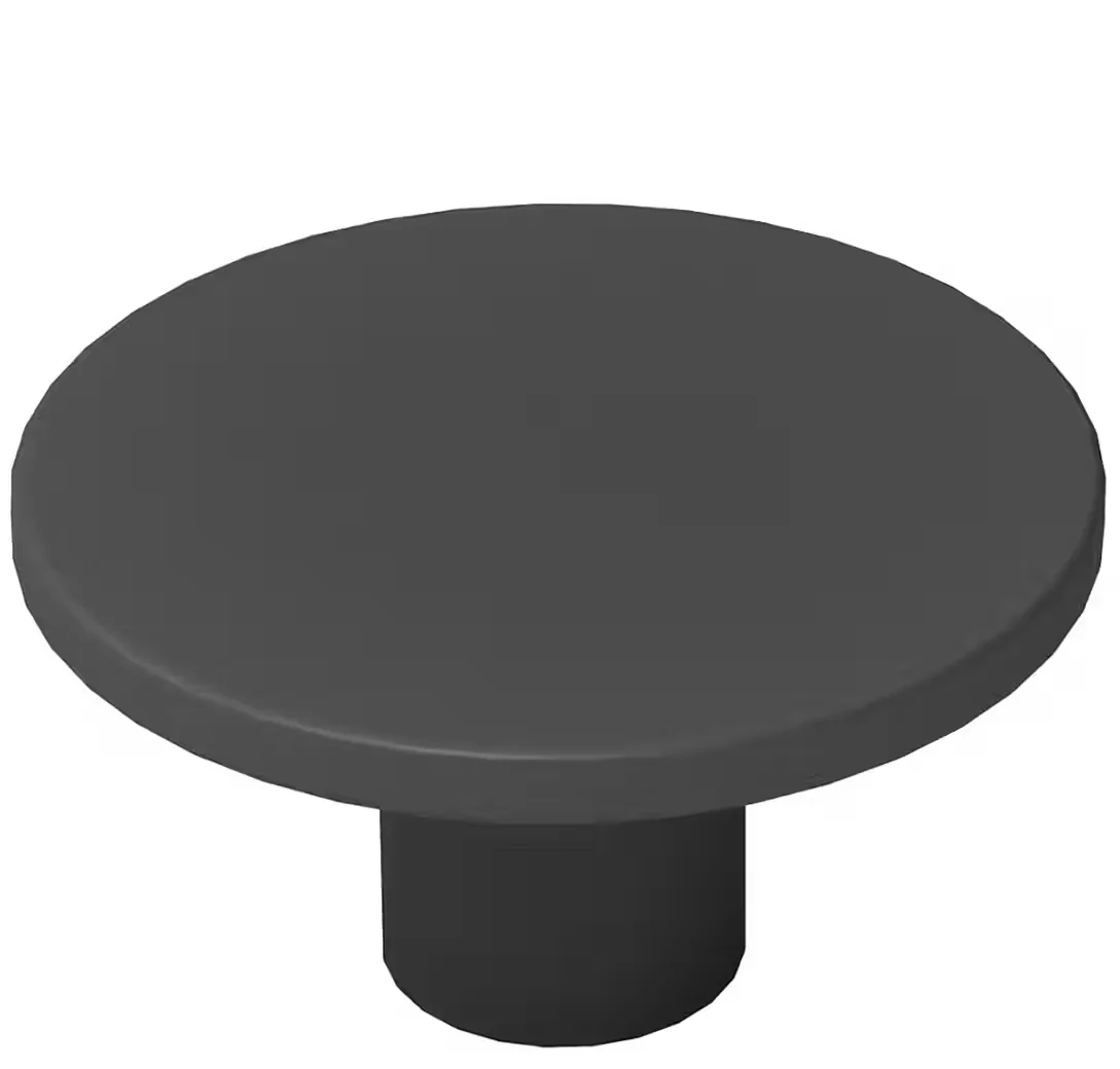 LIVINGPOINT24 Möbelknopf Astro schwarz matt 36 mm pulverbeschichtet
