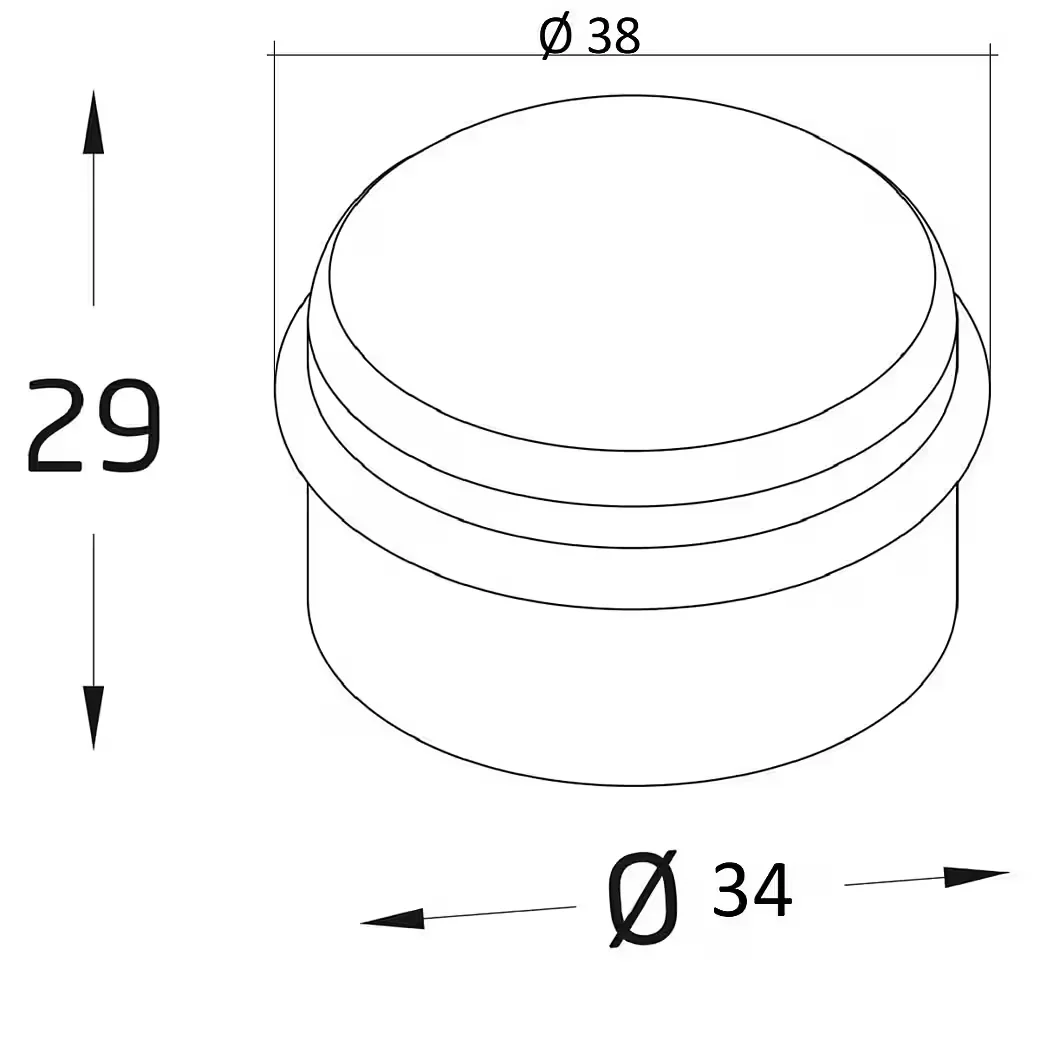 MS BESCHLÄGE Bodentürstopper Holz mit Gummiring Türpuffer