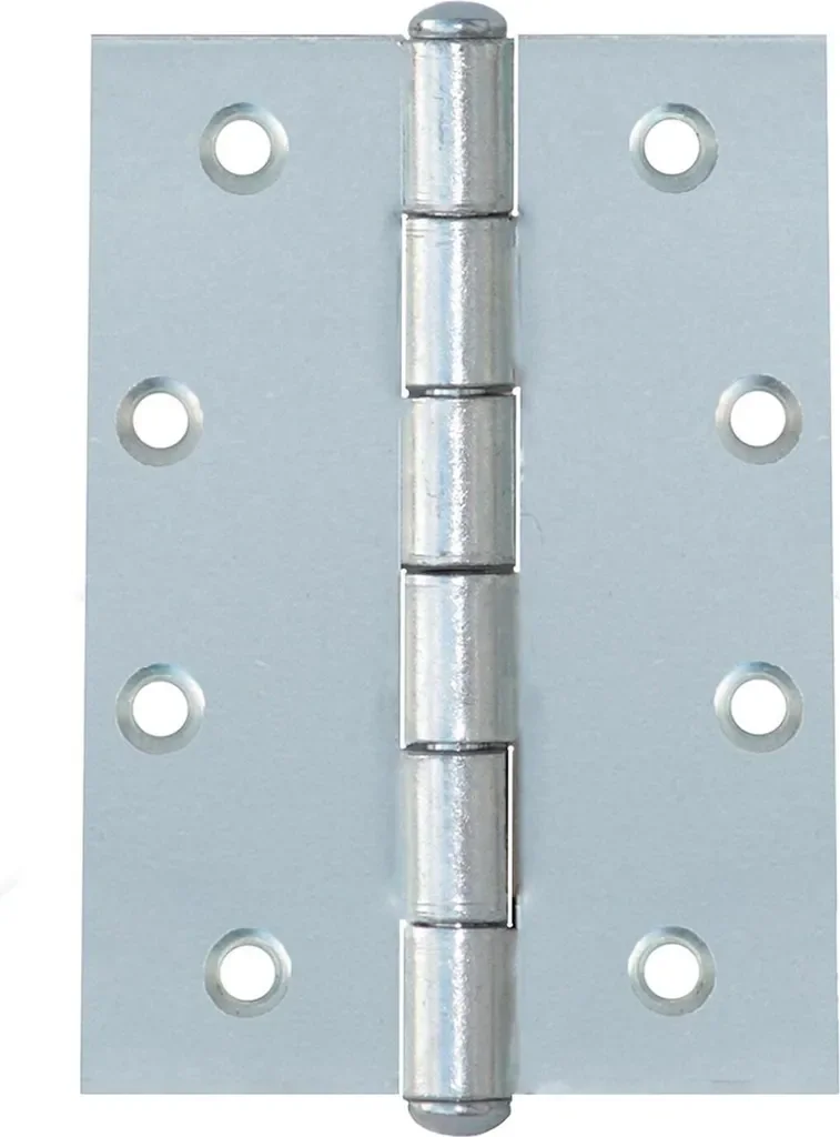 KeyMet Scharniere gerollt halbbreit 100x70x2,5 mm silber verzinkt