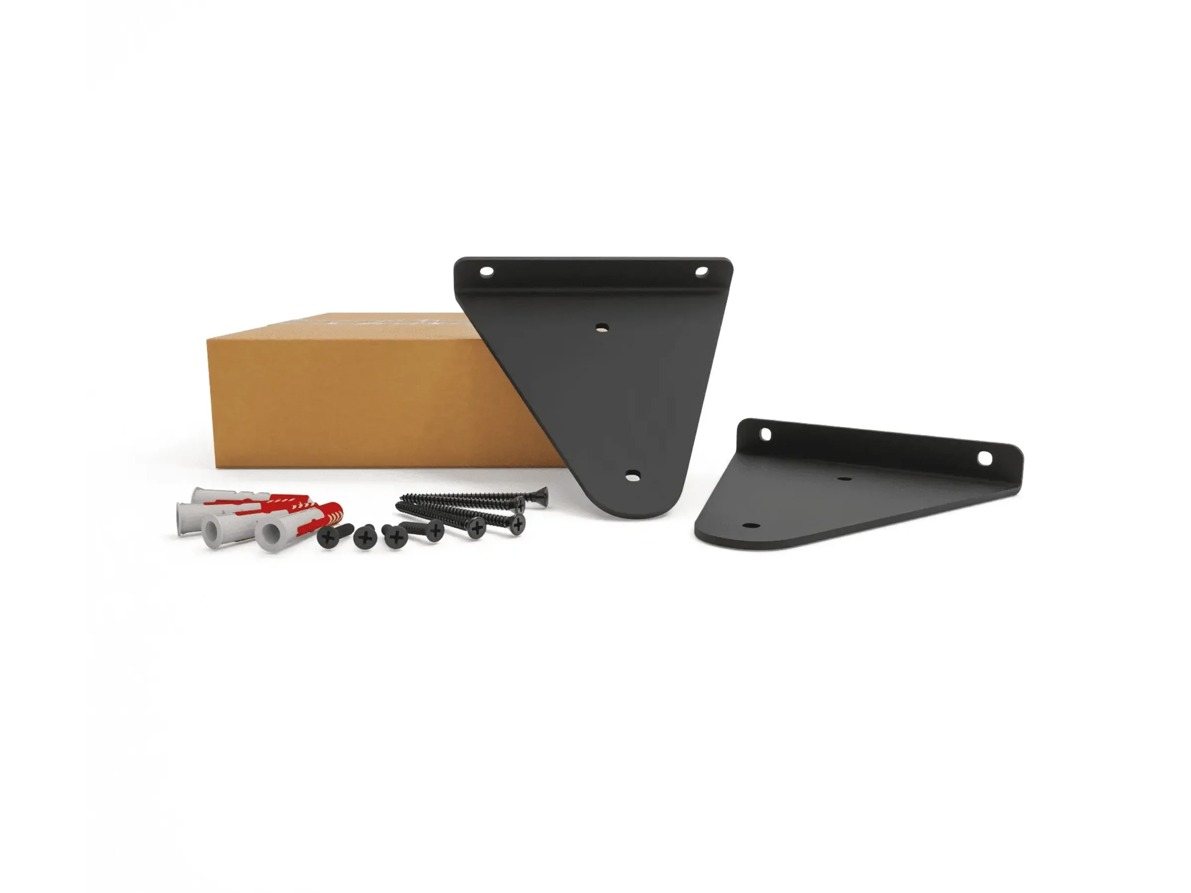 HEVVA Regalhalter STOLBERG 14 cm 2er-Set Schwarz