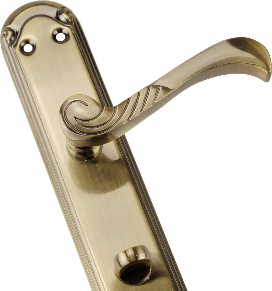 FEINZ Türdrücker WC 90 mm Nickel Patina Türbeschlag
