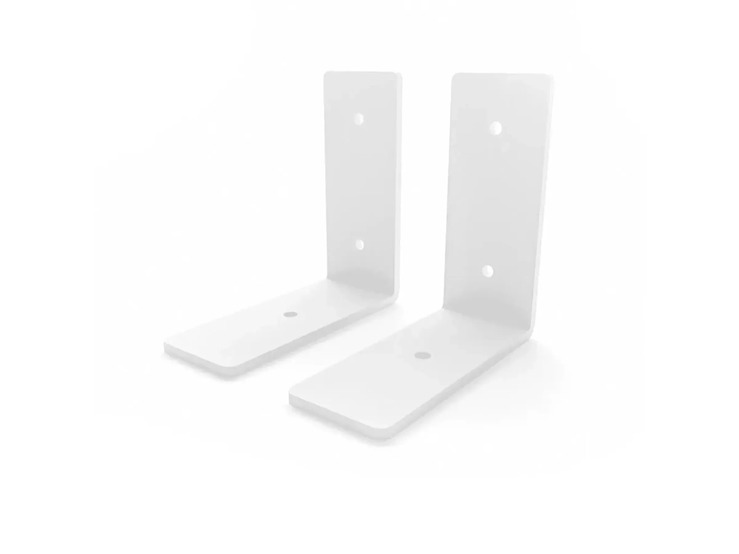 HEVVA FREIBERG Regalwinkel 10 cm, 2er Set, weiß