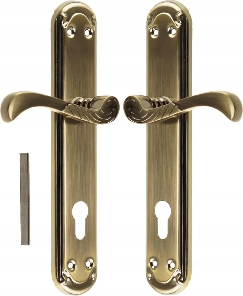 FEINZ Casablanca Türdrücker Türbeschlag 90 mm Patina
