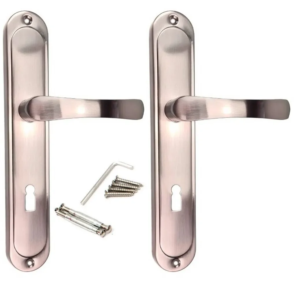 MonJar Türklinke Türbeschlag Buntbart 72 mm Satin SYD