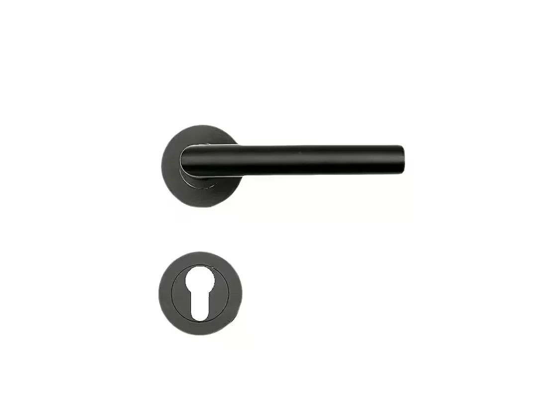 HPFLOOR Nera Premium Türbeschlag Drückergarnitur Edelstahl schwarz
