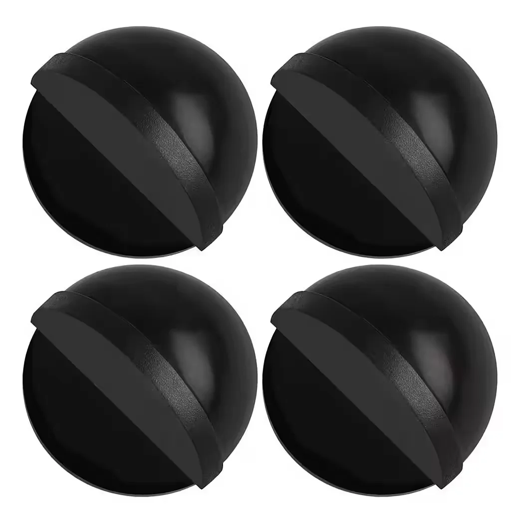 AFKSMILE Türstopper 4 Stück selbstklebend Boden oval Edelstahl