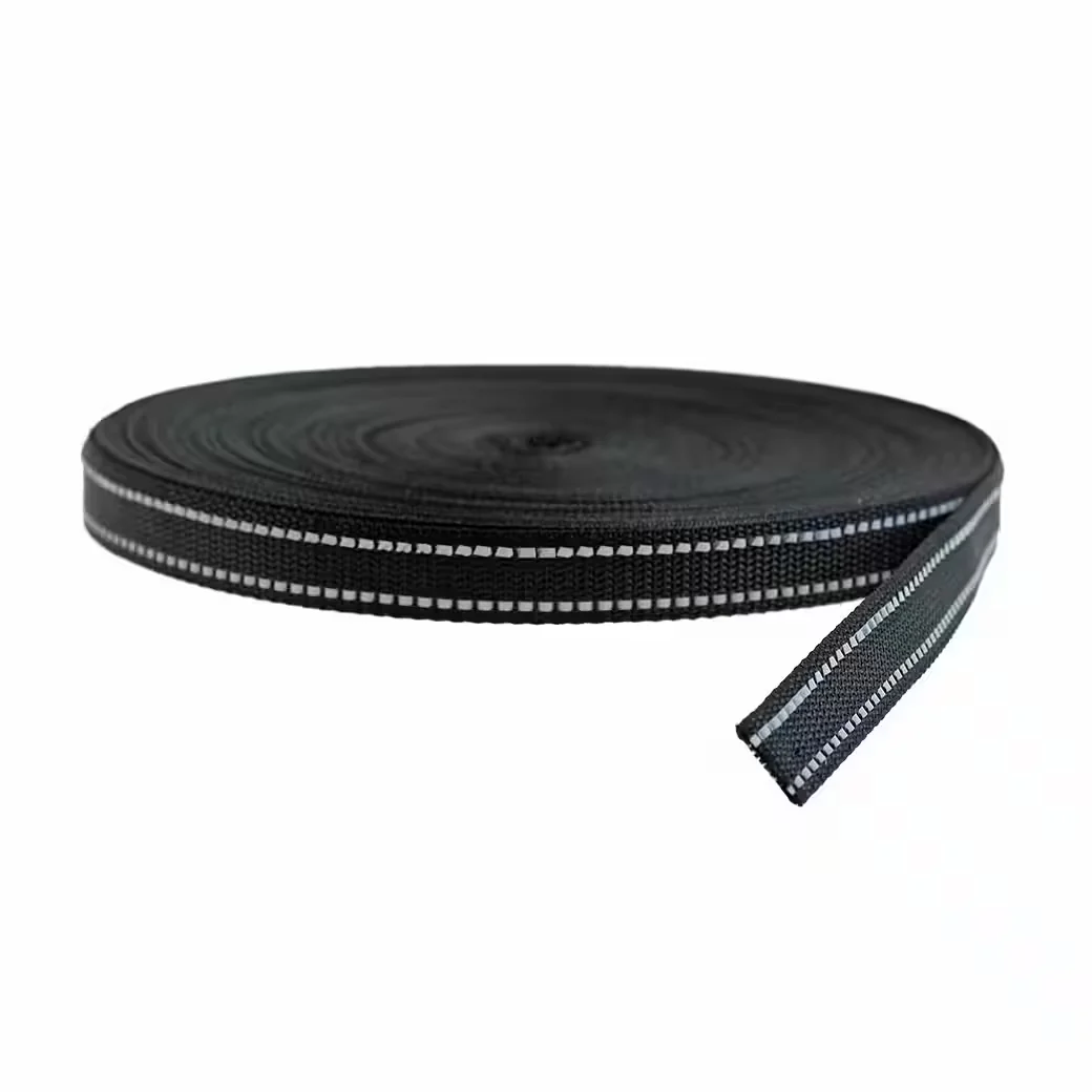 MADDMA Rollladengurt 25 m reflektierend schwarz Reflektorband