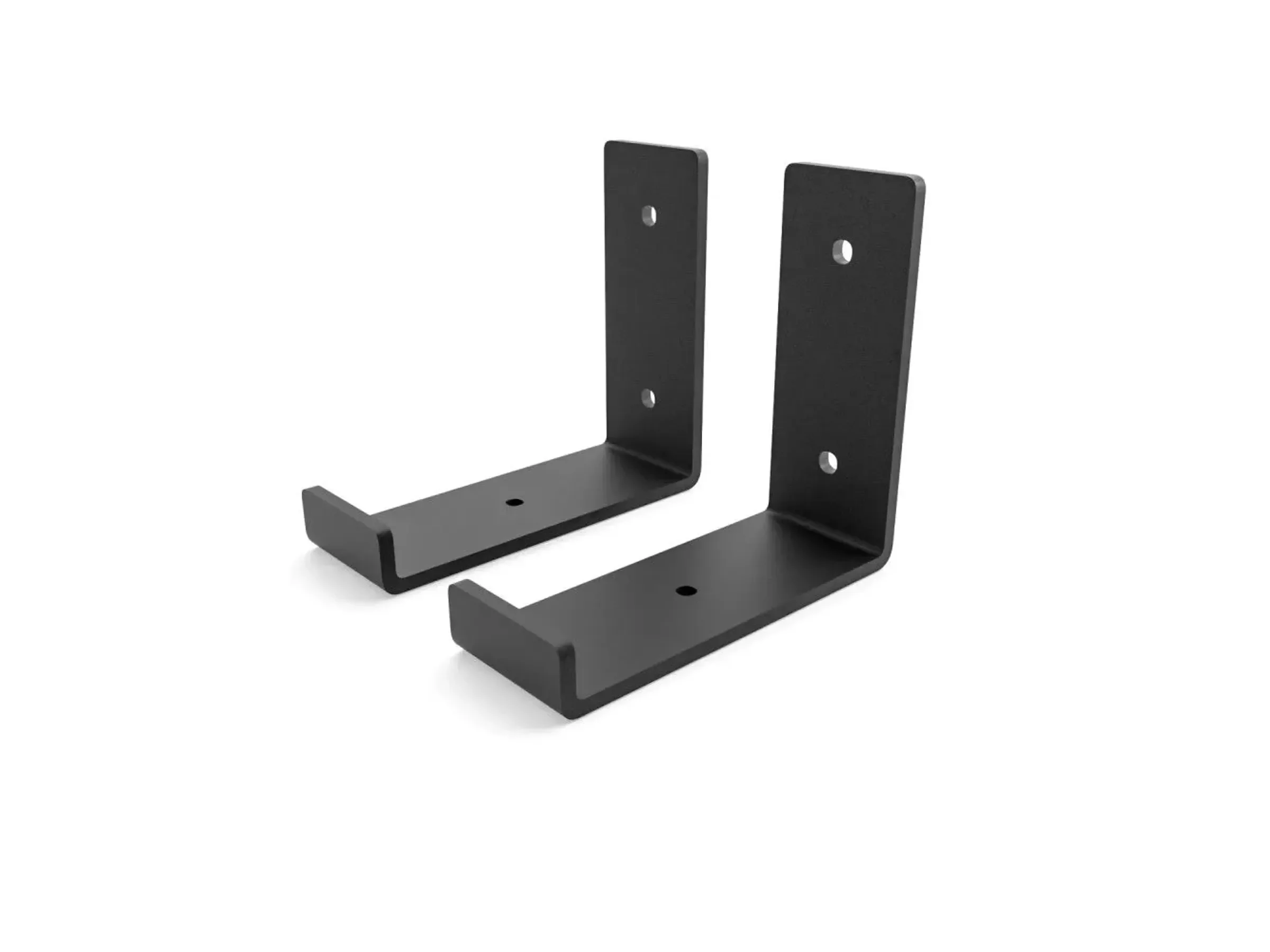 HEVVA Regalhalterung RIEDBERG 10 cm tief, 2er Set, schwarz