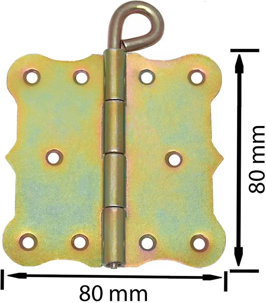 KeyMet Kulissenscharniere 80x80 Türband Retro mit losem Stift