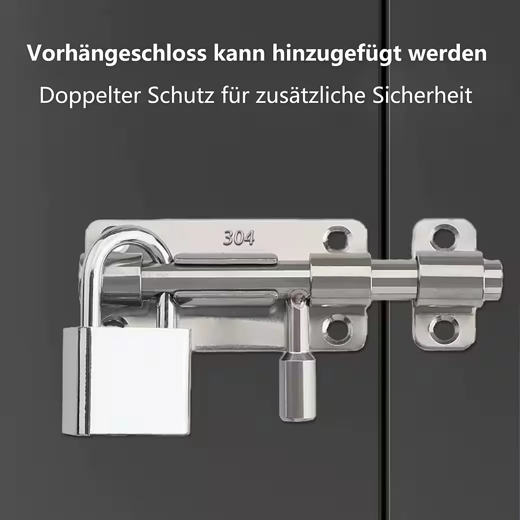 FOUORTUNATE-BEE Türriegel 2 Stück Edelstahl rostfrei korrosionsfest