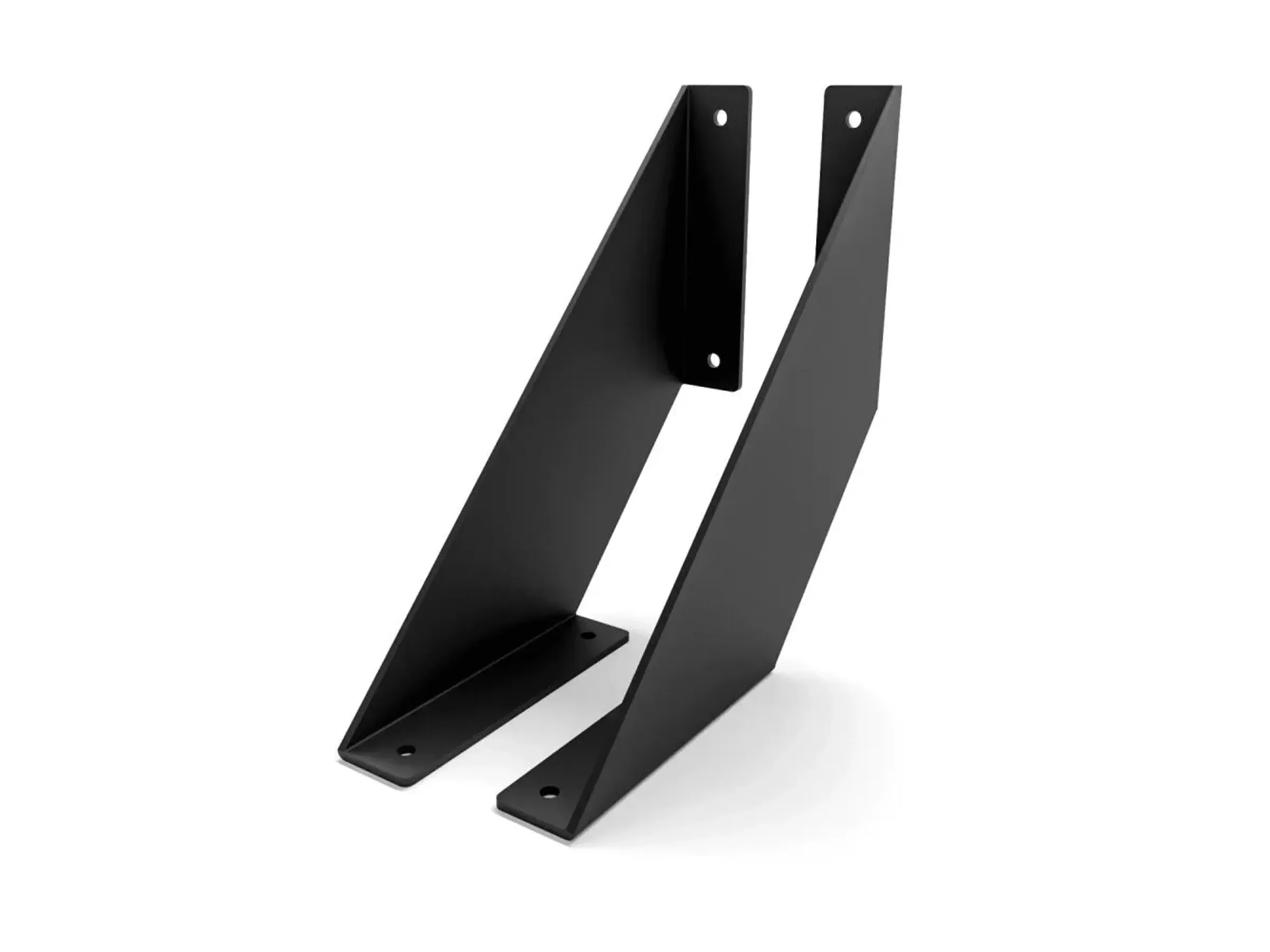 HEVVA Regalhalter Lichtenberg 20 cm tief, 2er Set, schwarz