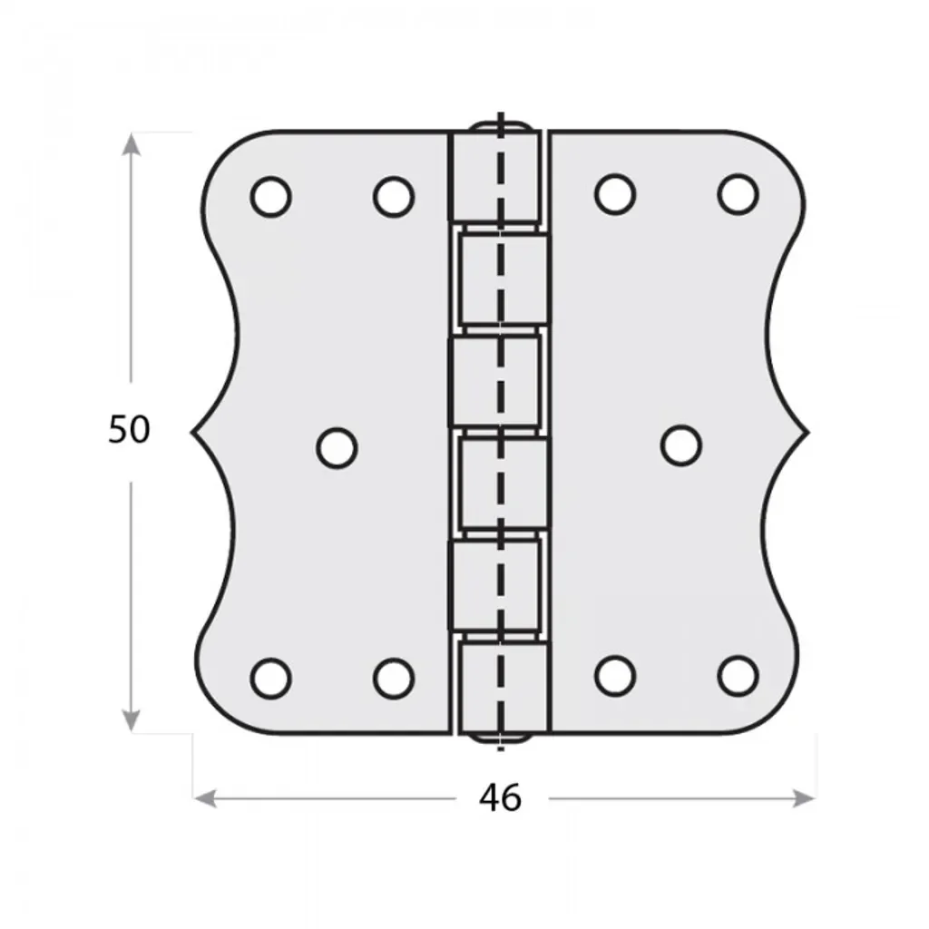 Domax DMX Türscharniere Set 4 Stück ZO