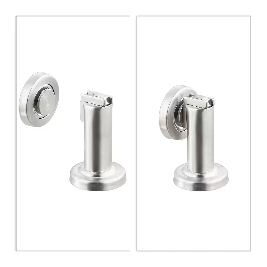 Relaxdays Türstopper Magnet Edelstahl Türfeststeller Boden