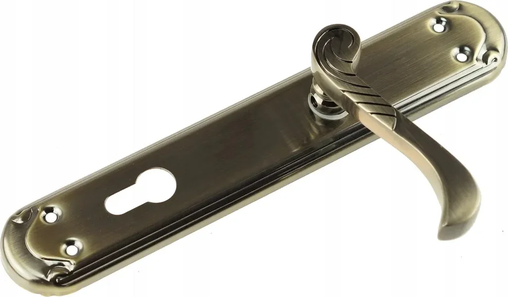 FEINZ Casablanca Türdrücker Türbeschlag 90 mm Patina