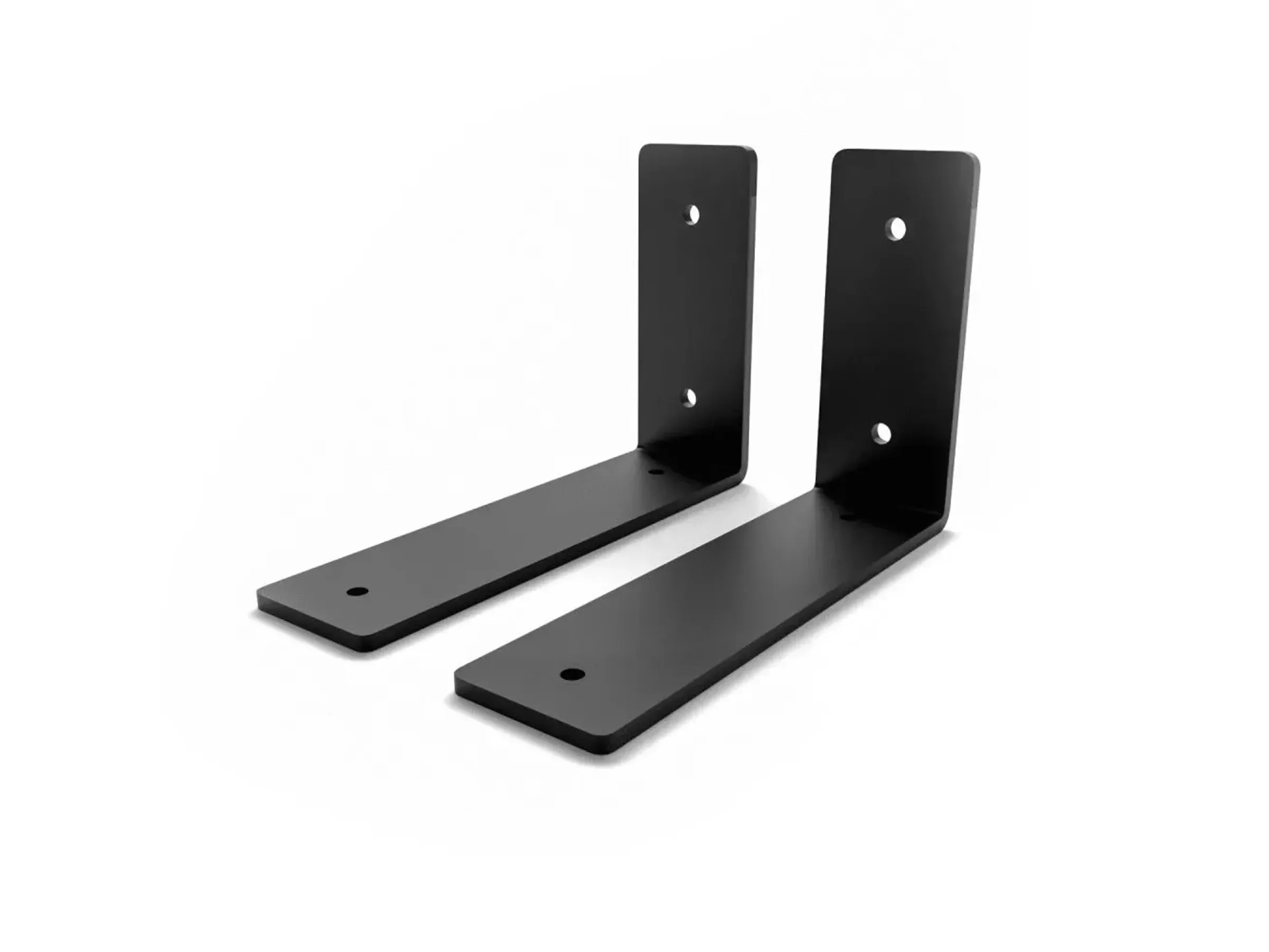 HEVVA Regalwinkel FREIBERG 15 cm tief 2er Set Schwarz