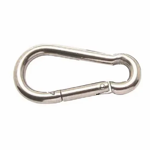 PÖTZ und SAND Karabinerhaken Edelstahl VA 80 x 8 mm 1 Stück